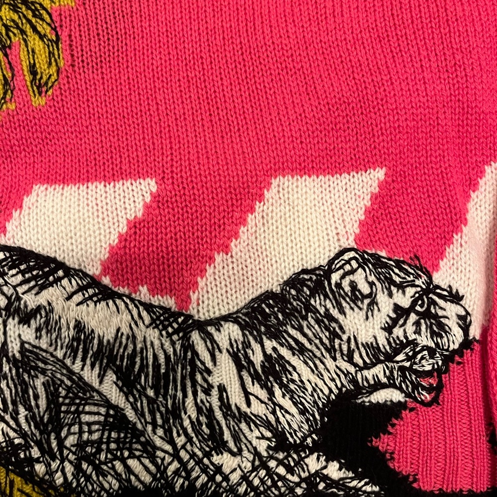 Dior Vibrant Pink Sweater with Animal Print - Picture 3 of 9